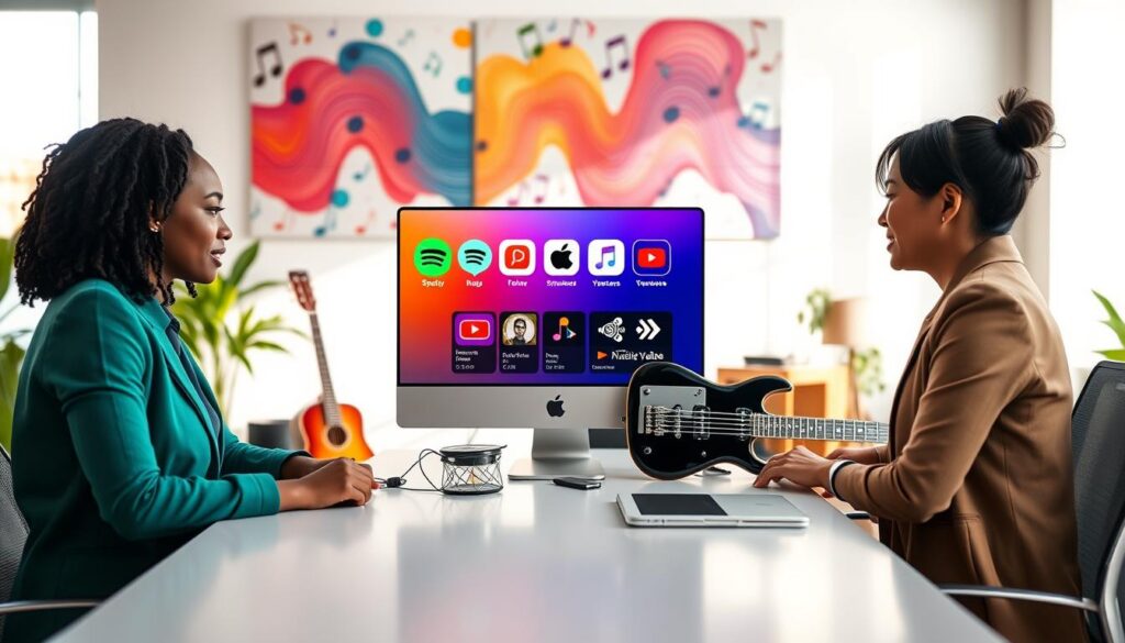 monetização de conteúdo musical online