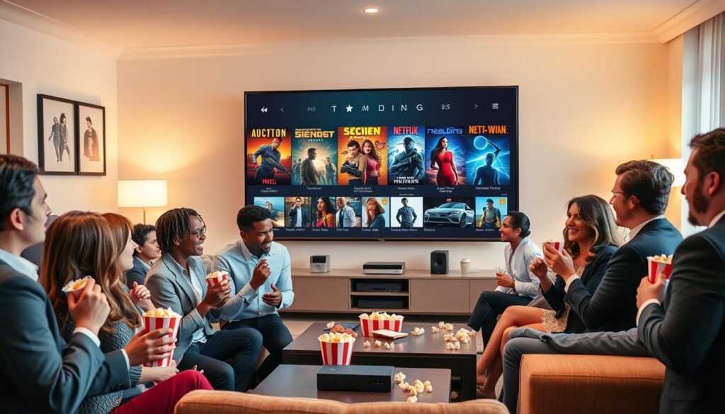 tendências de filmes e séries