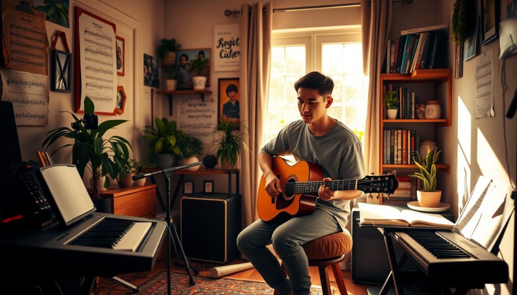Como desenvolver habilidades musicais em casa