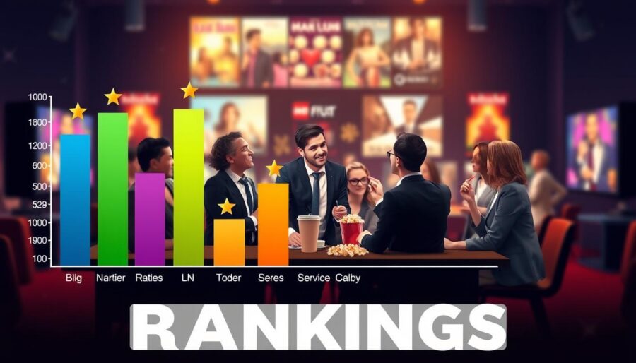 Ranking dos melhores filmes e séries com base nas avaliações do público