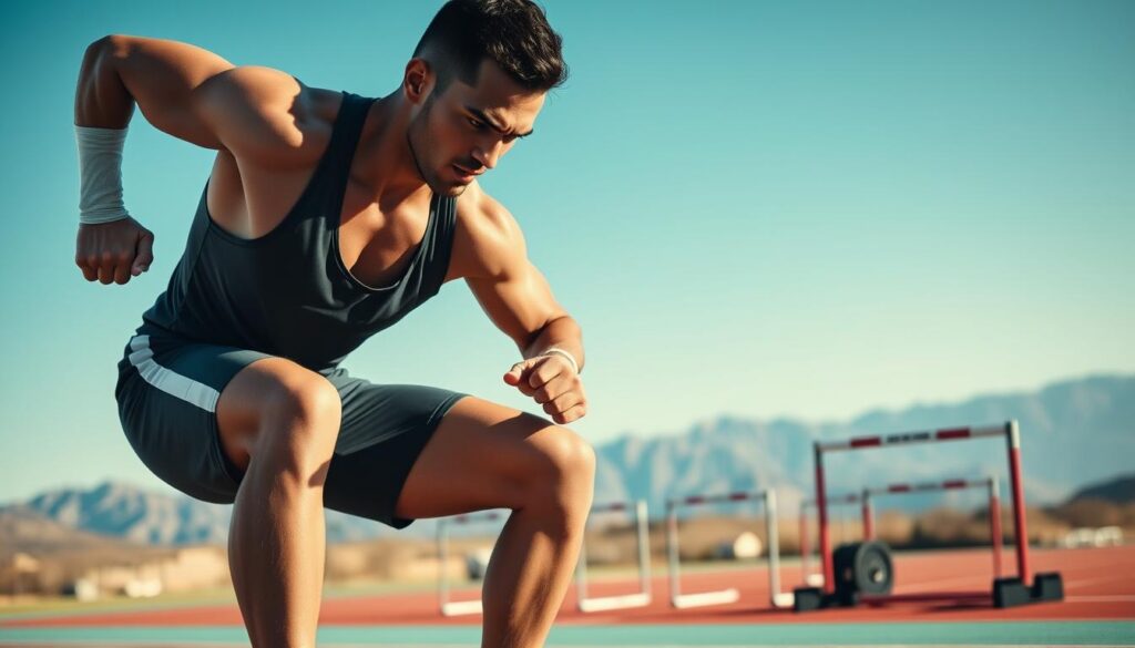 atleta focado para conquistar objetivos