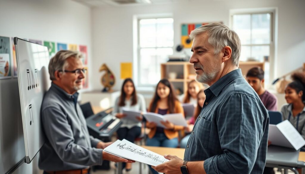 prática de solfejo e técnicas de reconhecimento de notas